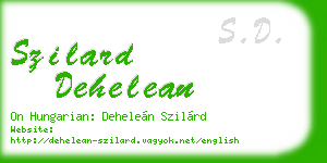 szilard dehelean business card